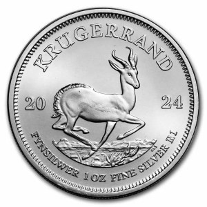 1 Oz Silver South African Krugerrand - Random Year