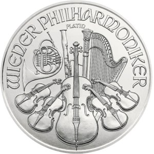 1 Oz Austrian Platinum Philharmonic Coin - Random Year