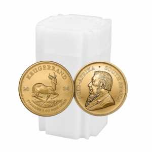 Tube of 10 Gold  South African Krugerrand - Random Year