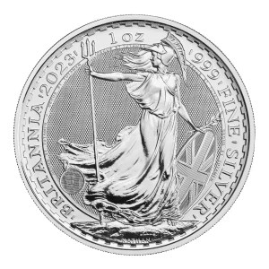 1 Oz Silver Britannia  Queen Elizabeth - Random Year